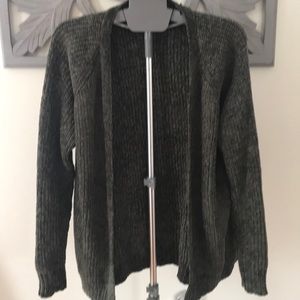 Olive green Chenille cardigan size small